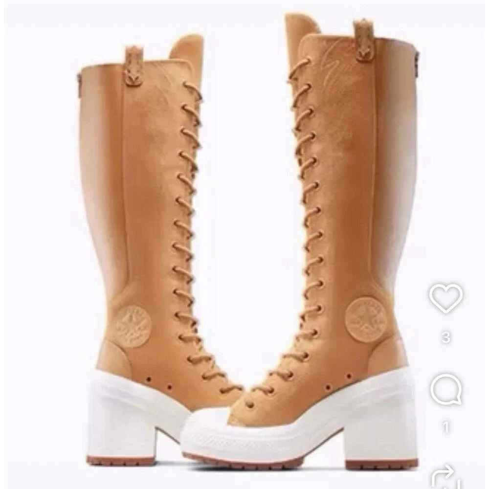 NEW M/11 W/13 CONVERSE CHUCK 70 Western DeLuxe Heel XX HI Platform Gingersnap